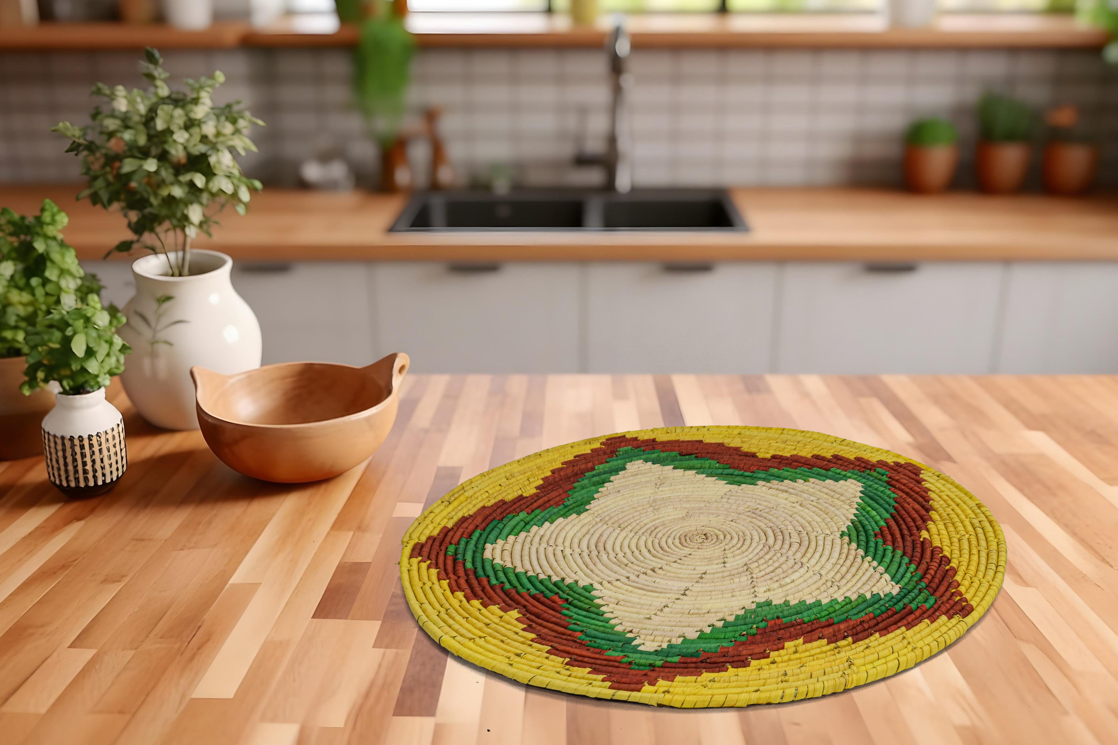 Yellow Mesa Flat Basket