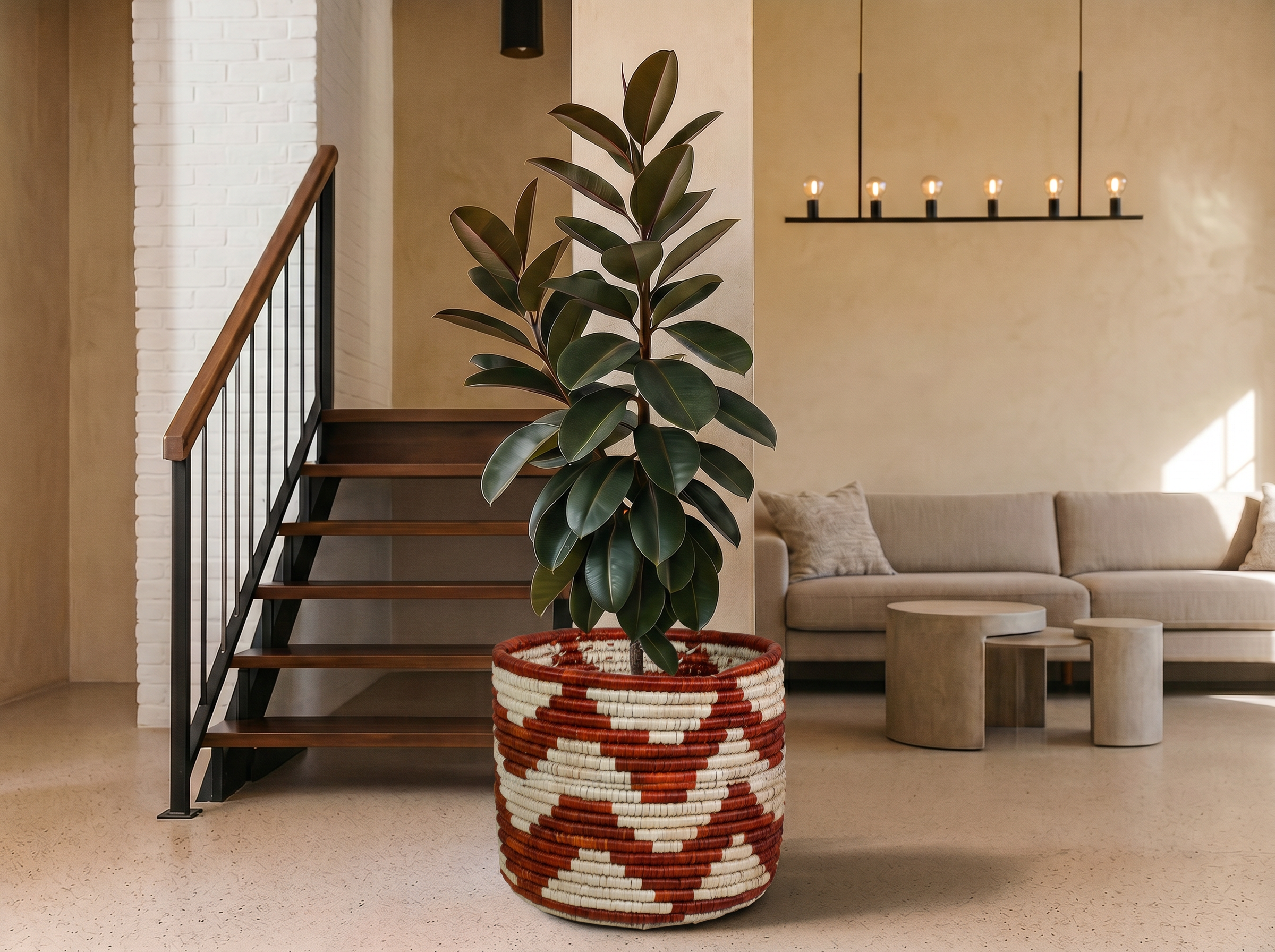Layered Kingra Planter Basket