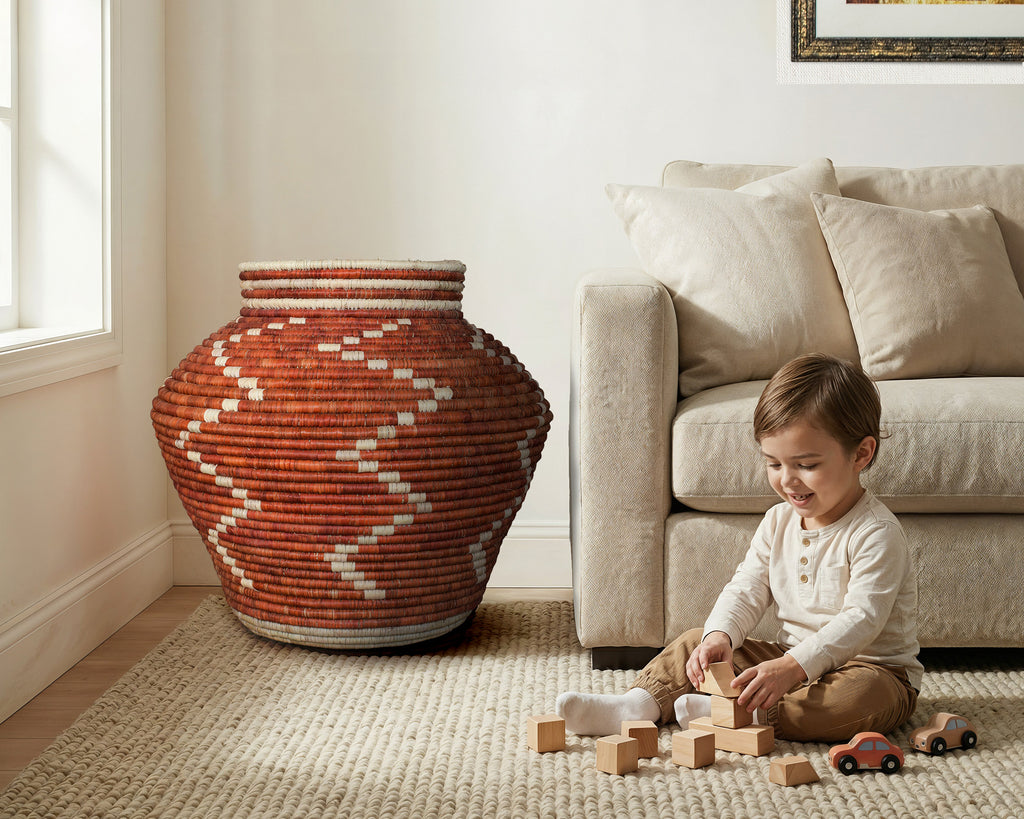 Terracotta Boho Potter Vase