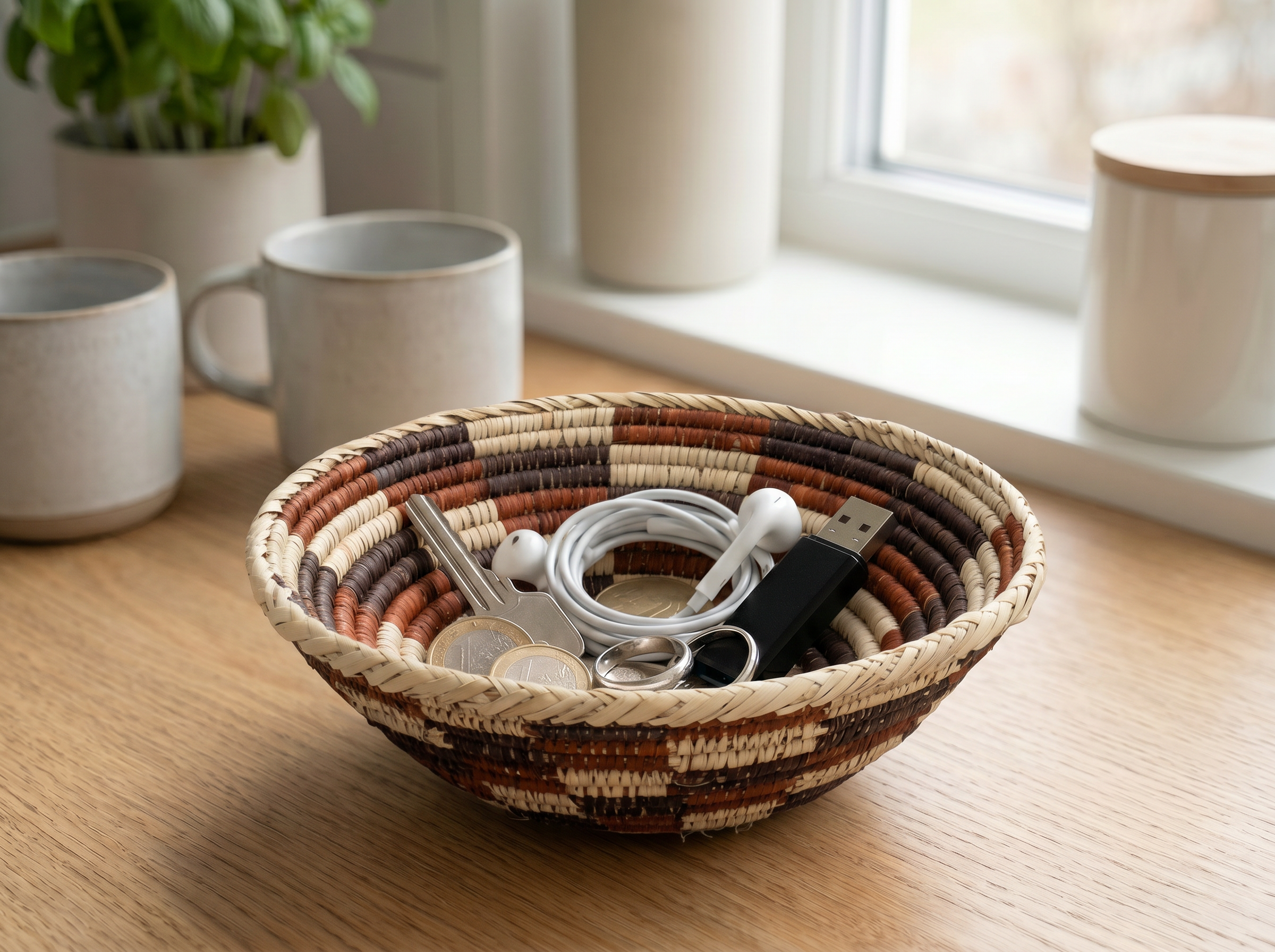 Brown Trail Bowl Basket