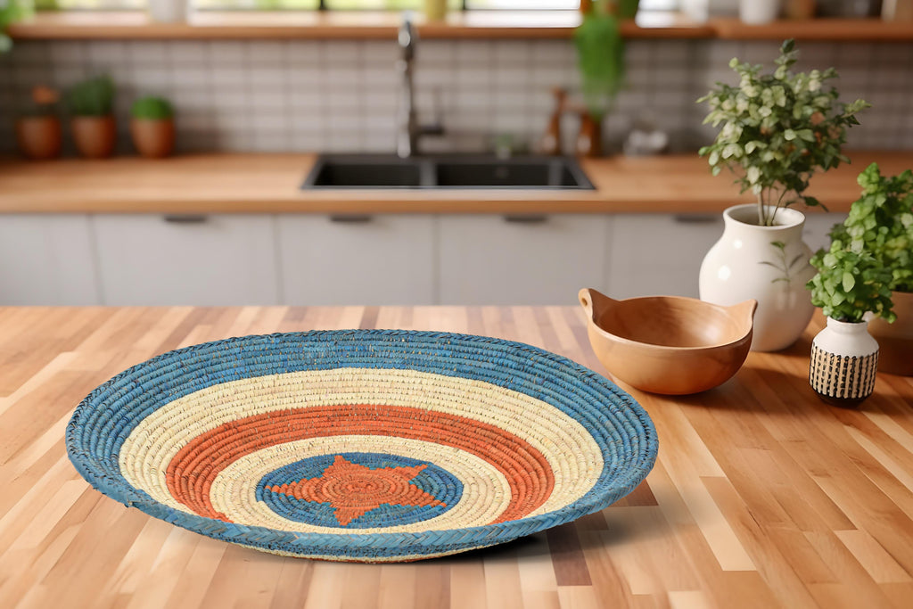 Sea Rust Waves Bowl Basket