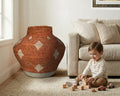 Cream Medallion Potter Vase