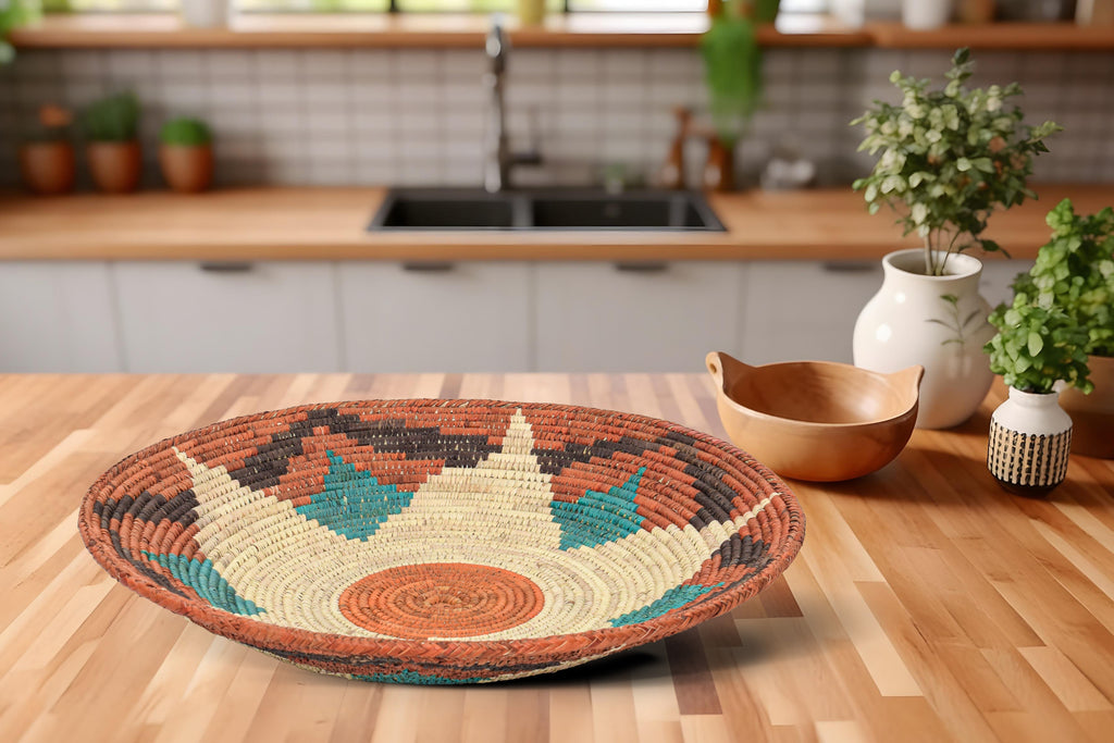 Rustic Lotus Bowl Basket