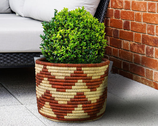 Desert Echo Handwoven Planter Basket - 12-inch PB-920