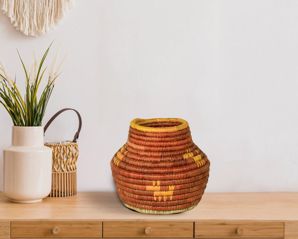 Dogs in Journey Vintage Potter Basket - PP-1113-8