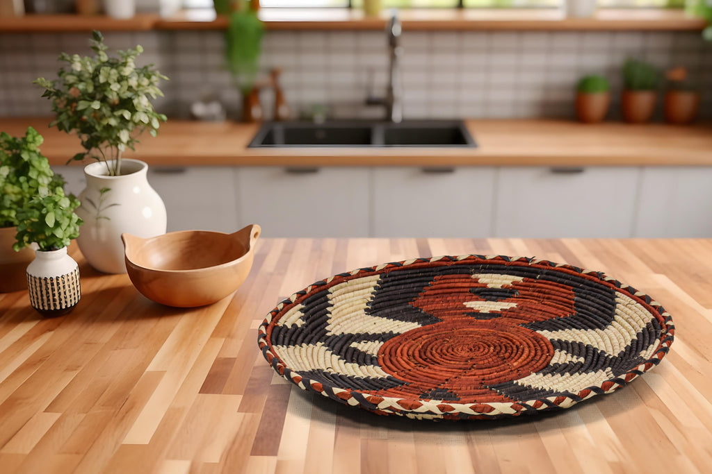 Thunder Storm Flat Basket 12-inch