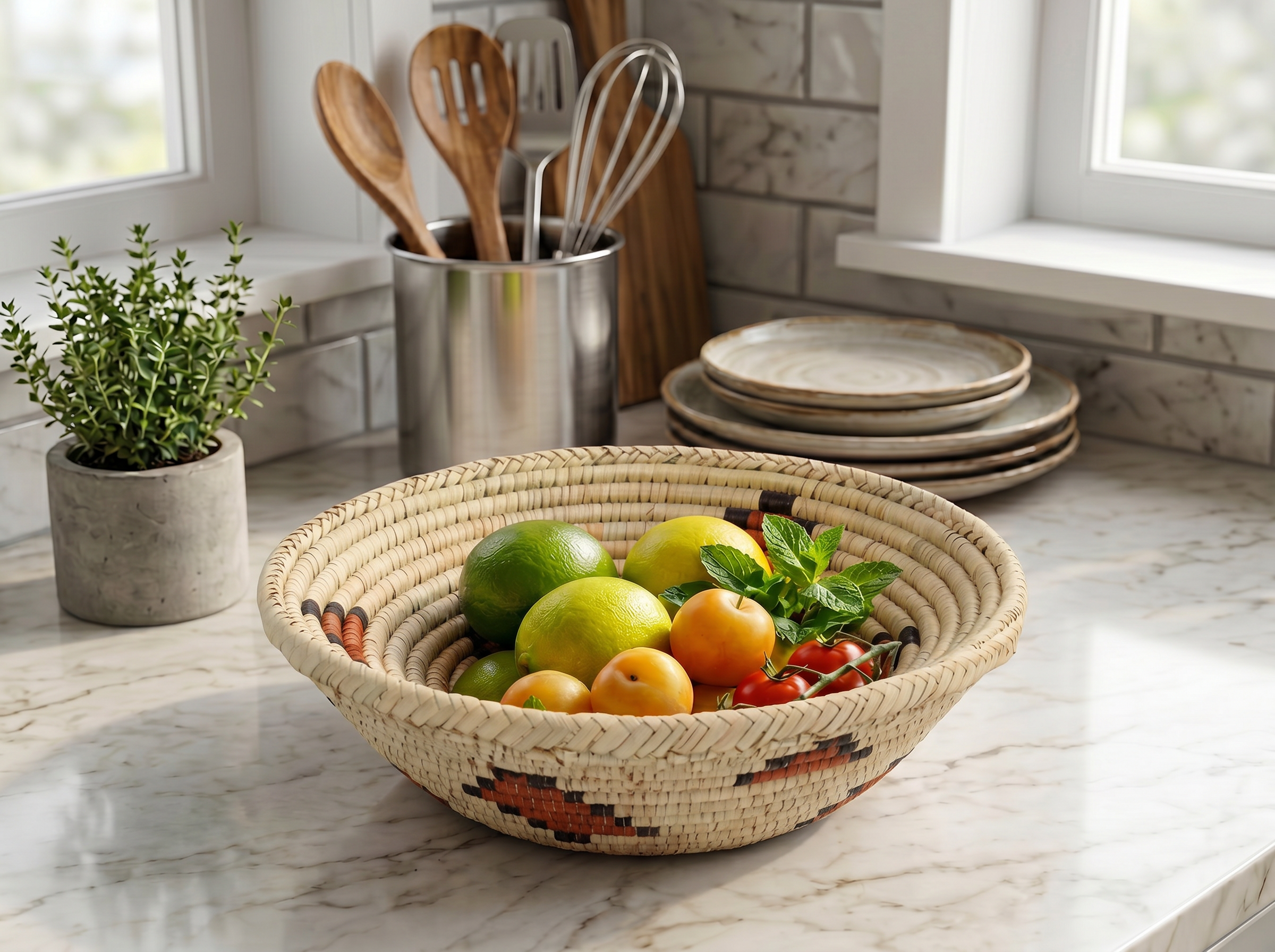 Tri Corner Bowl Basket