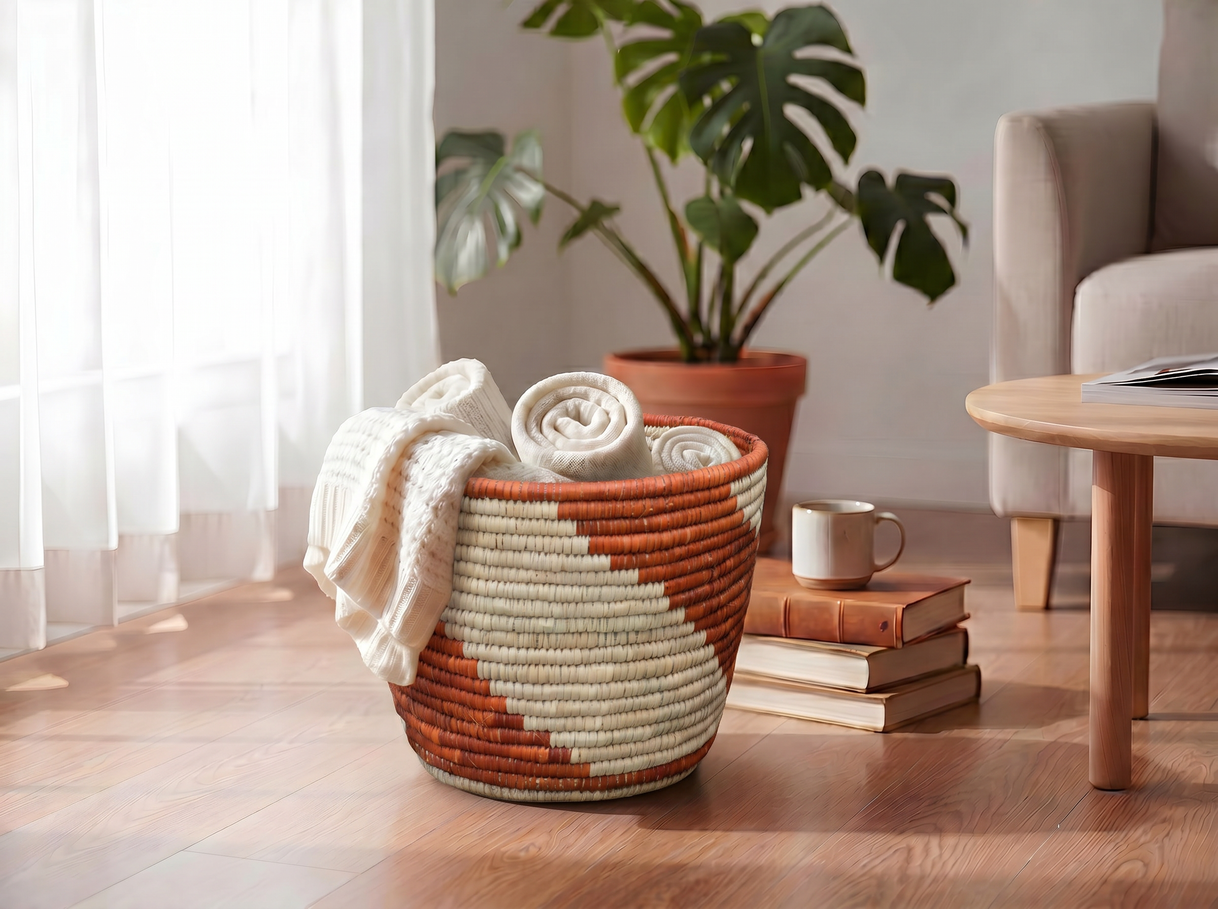 Wide Waves Planter Basket