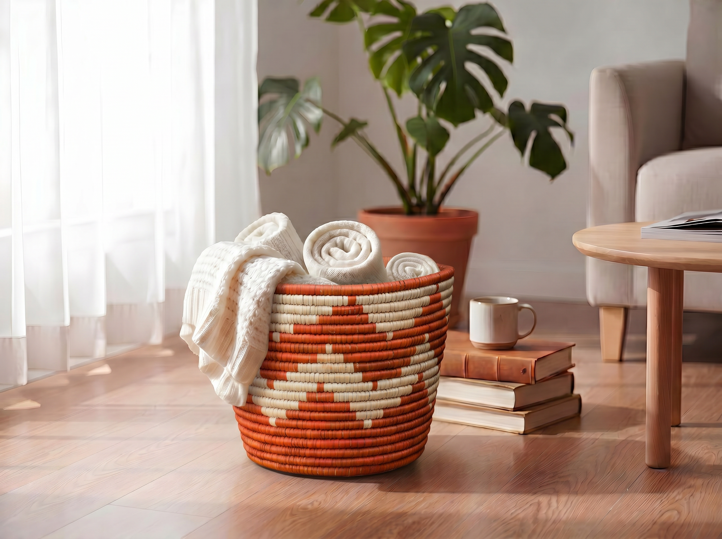 Kingra Brown Planter Basket
