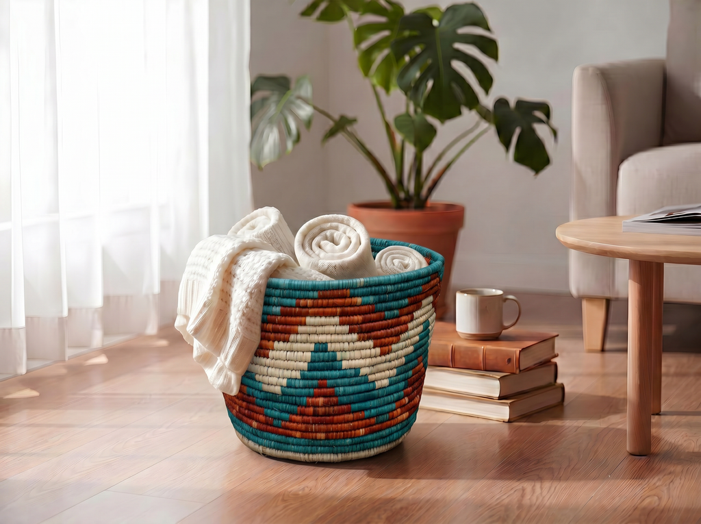 Star Motif Planter Basket