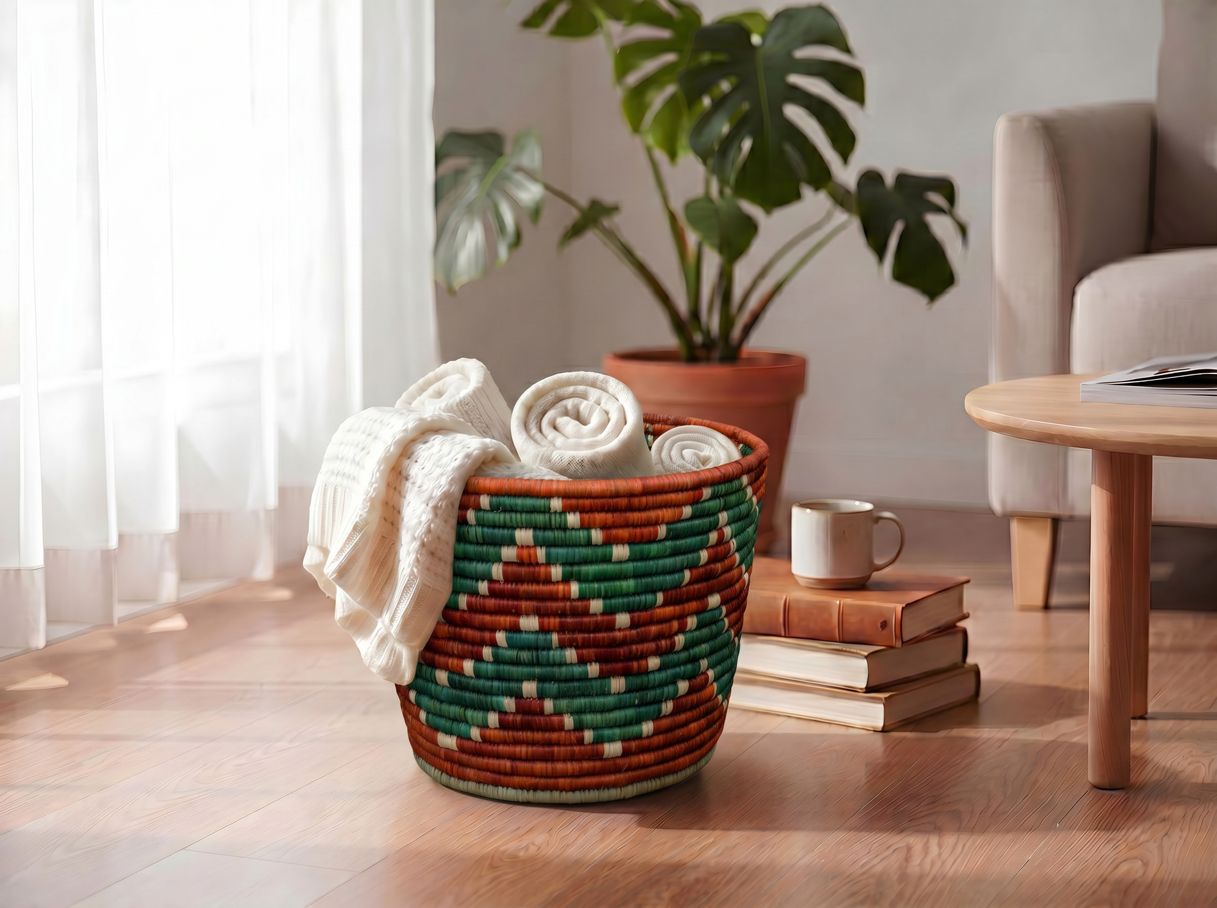 Tri-Wave Planter Basket