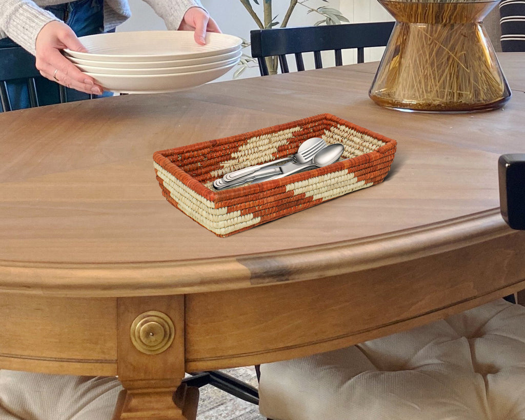 Storm Brown Woven Spoon Basket SB-1700-10