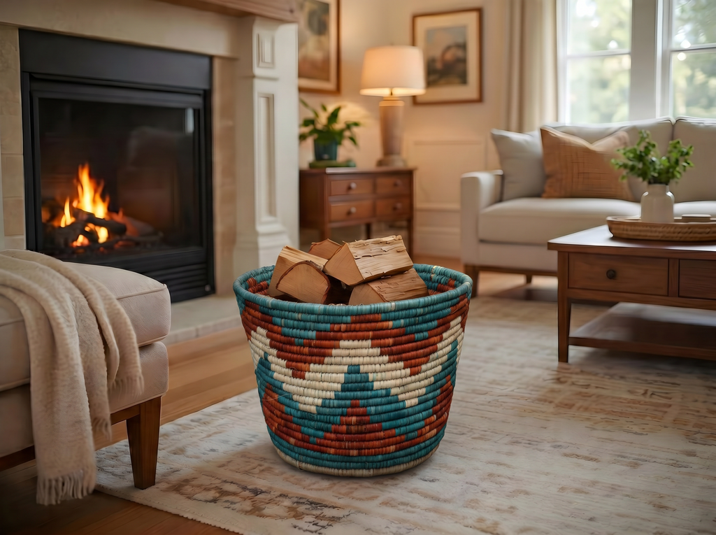 Star Motif Planter Basket