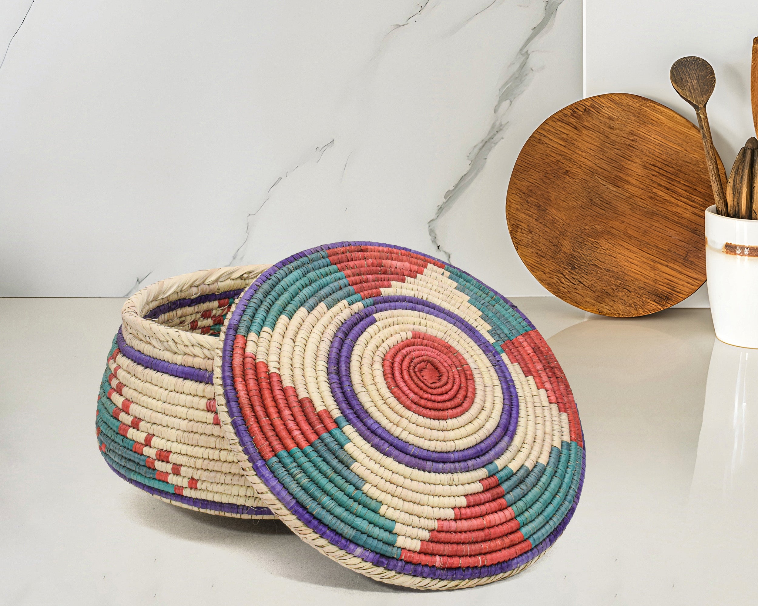 Sea Star Lidded Basket