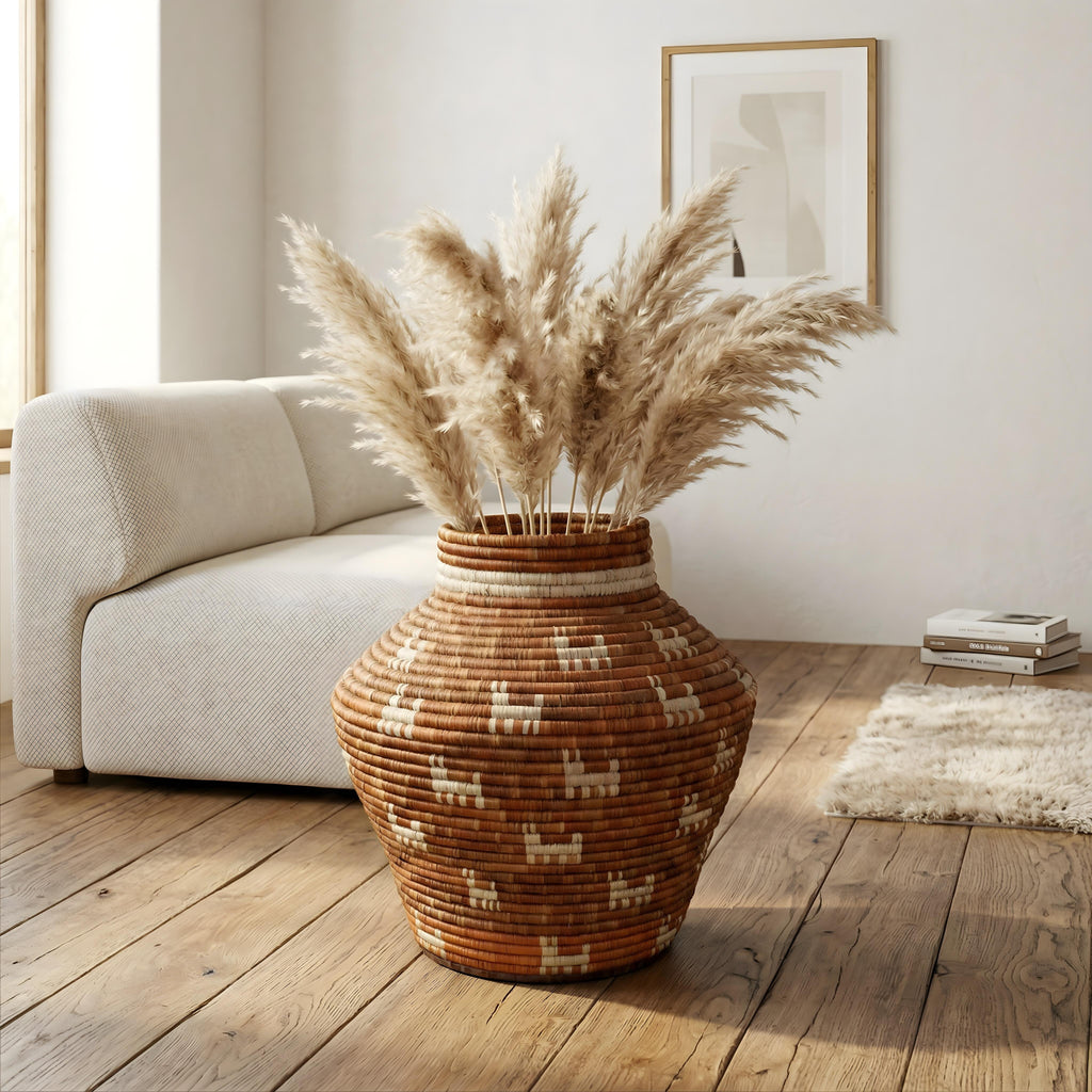 Rustic Terracotta Tribal Potter Vase