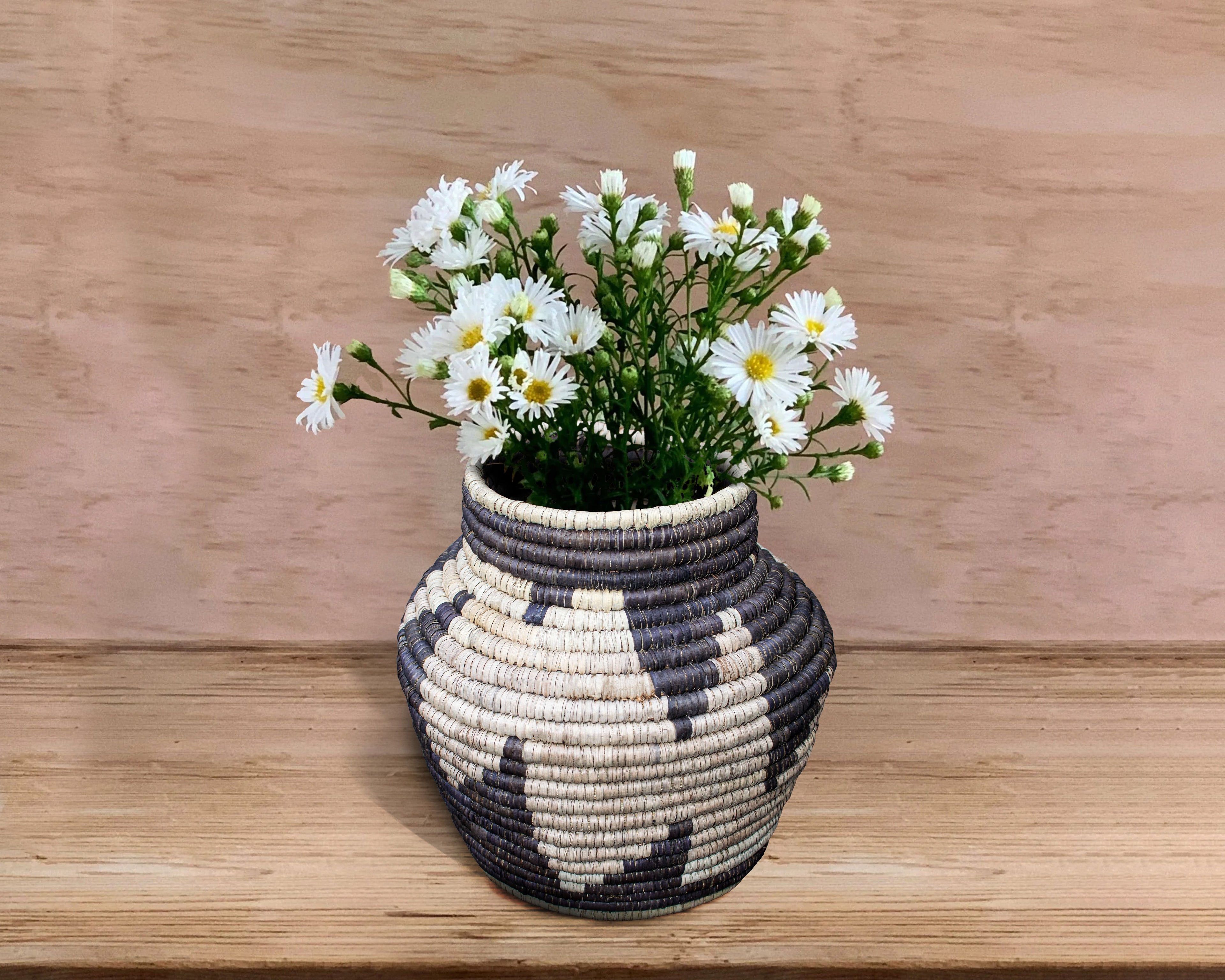 Wavy Night Vintage Potter Basket - PP-1127-12