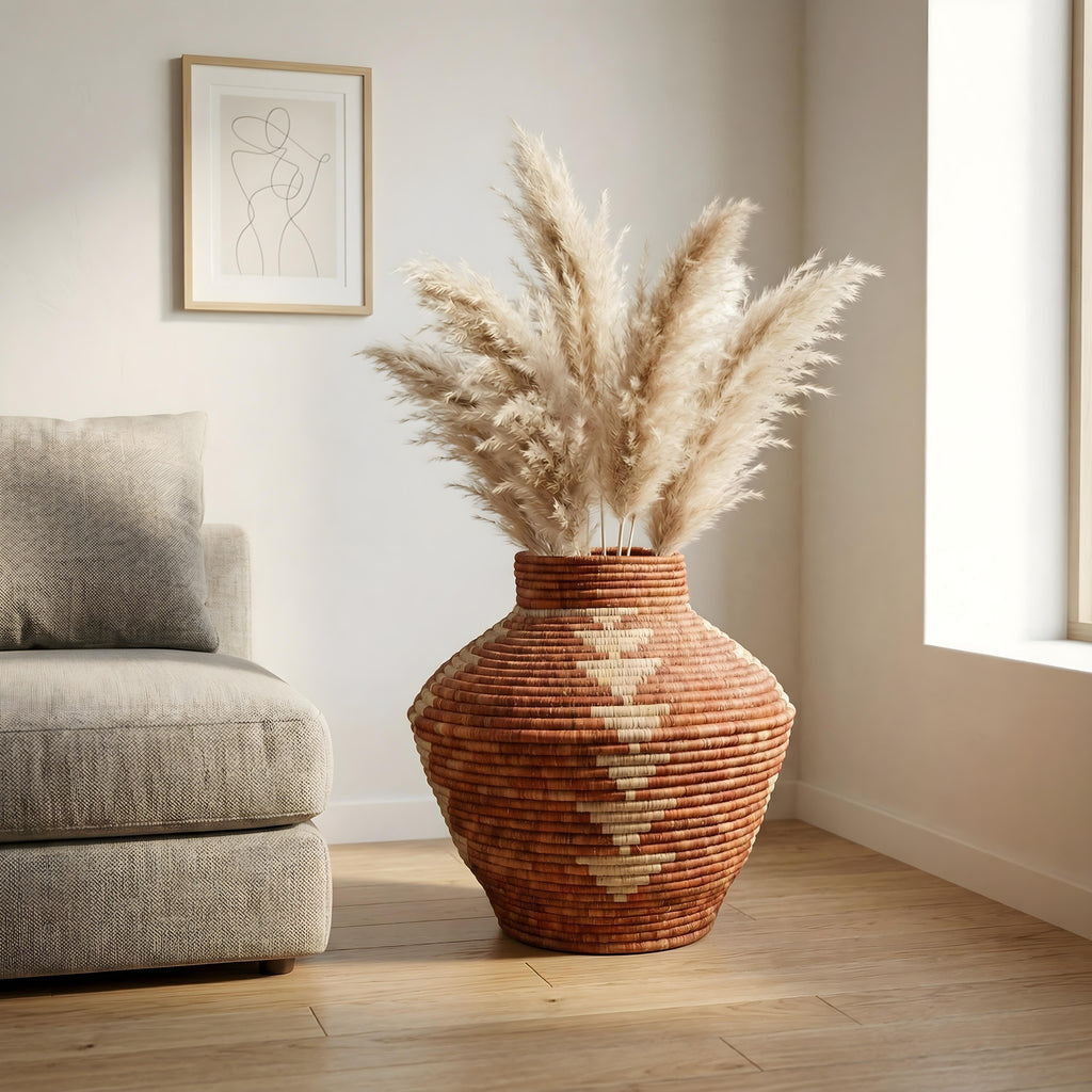 Starburst Diamond Potter Vase