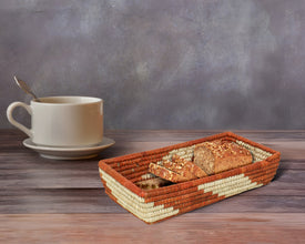 Storm Brown Woven Table Basket