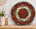 Complex Mandala Flat Basket 12-inch