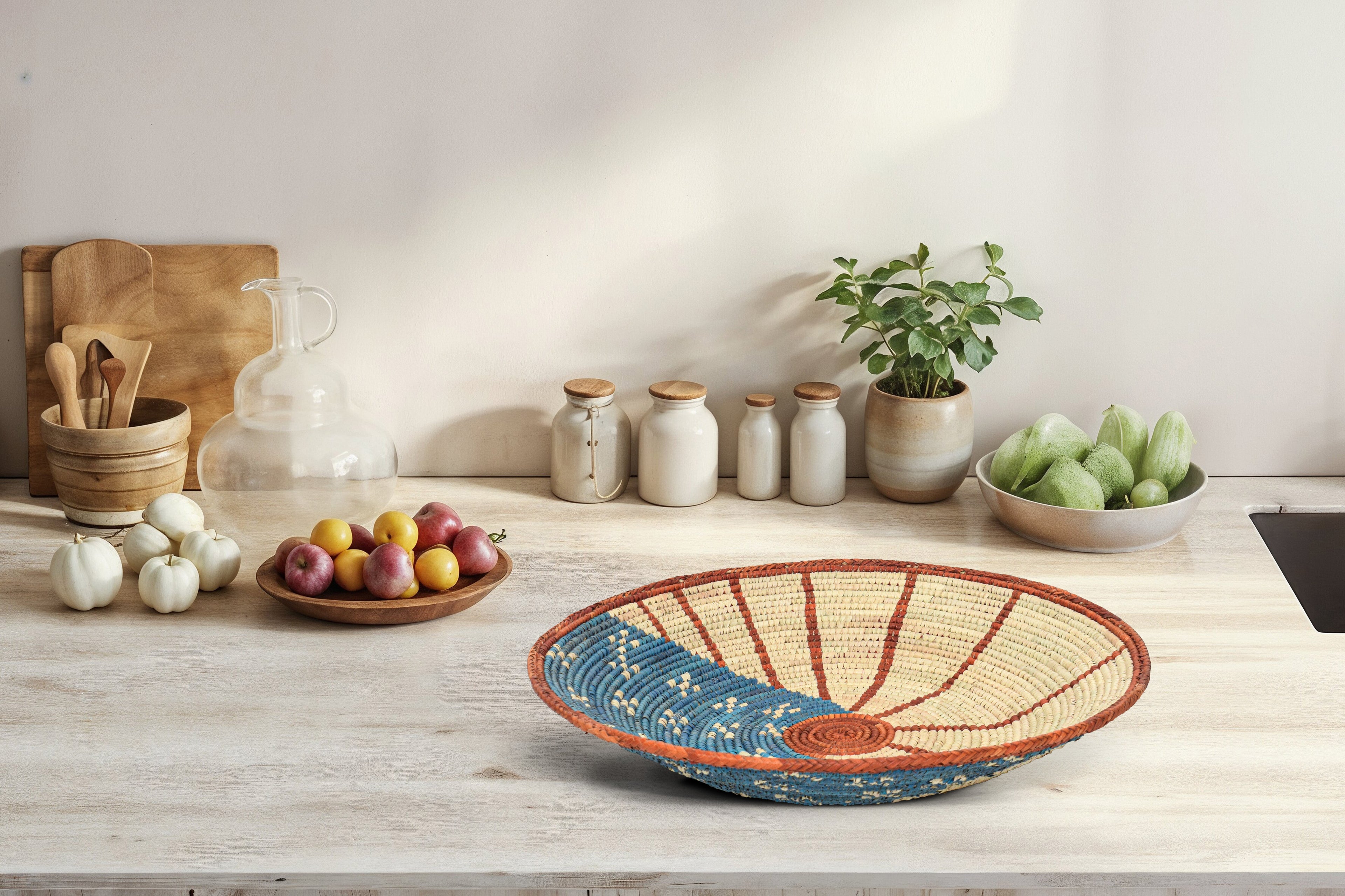 American Flag III Bowl Basket 14-inch BSK-3028-15