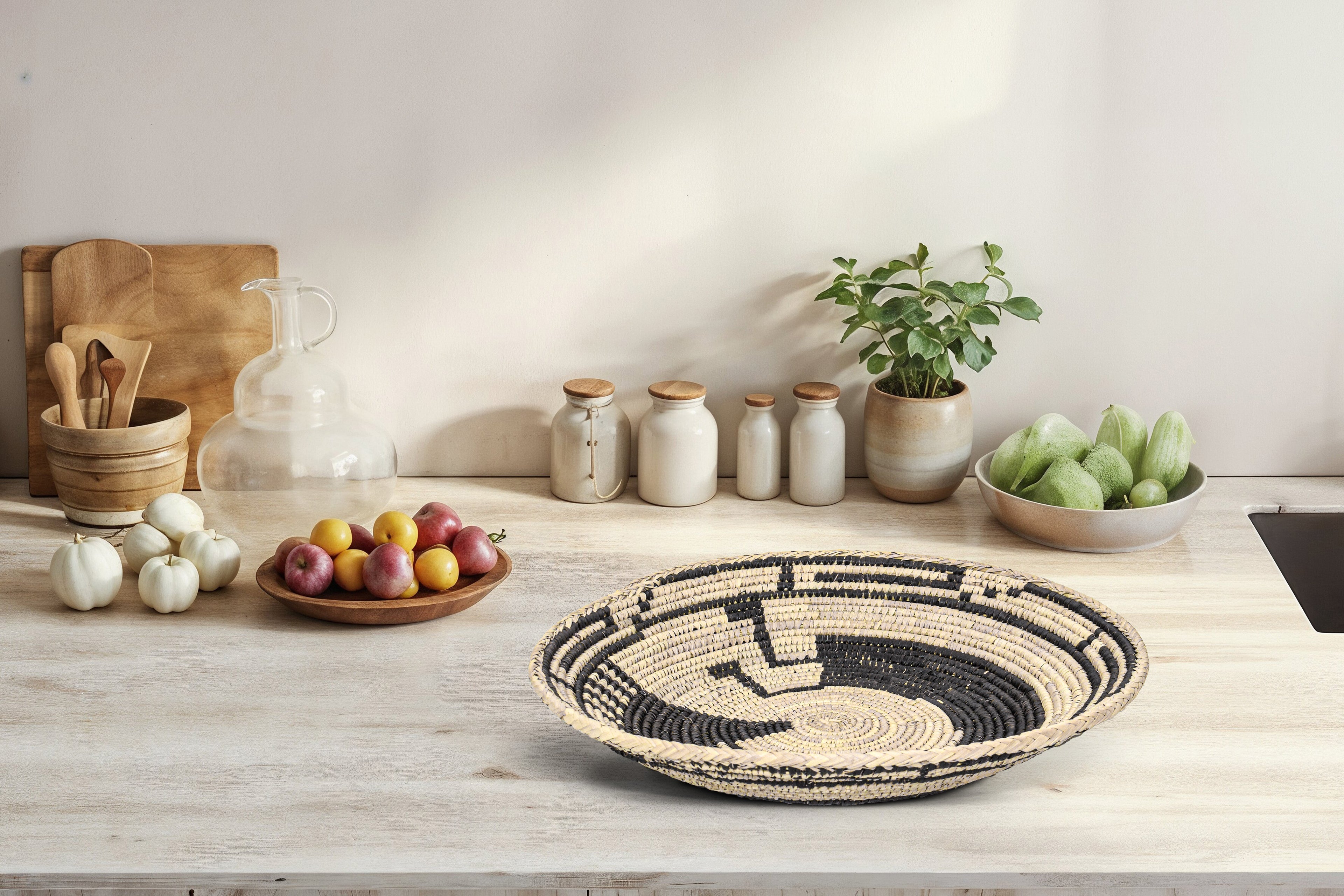 Kokopelli II Bowl Basket