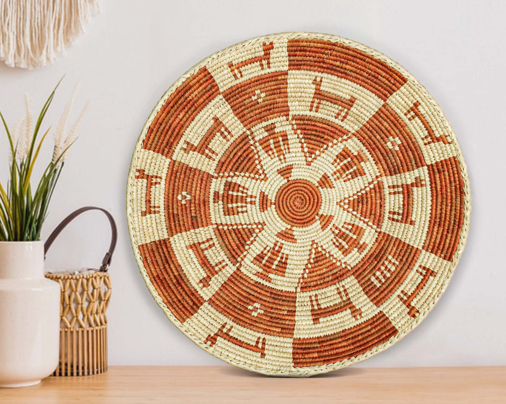 Hózhó Red Wall Basket 14-inch BSK-132-15