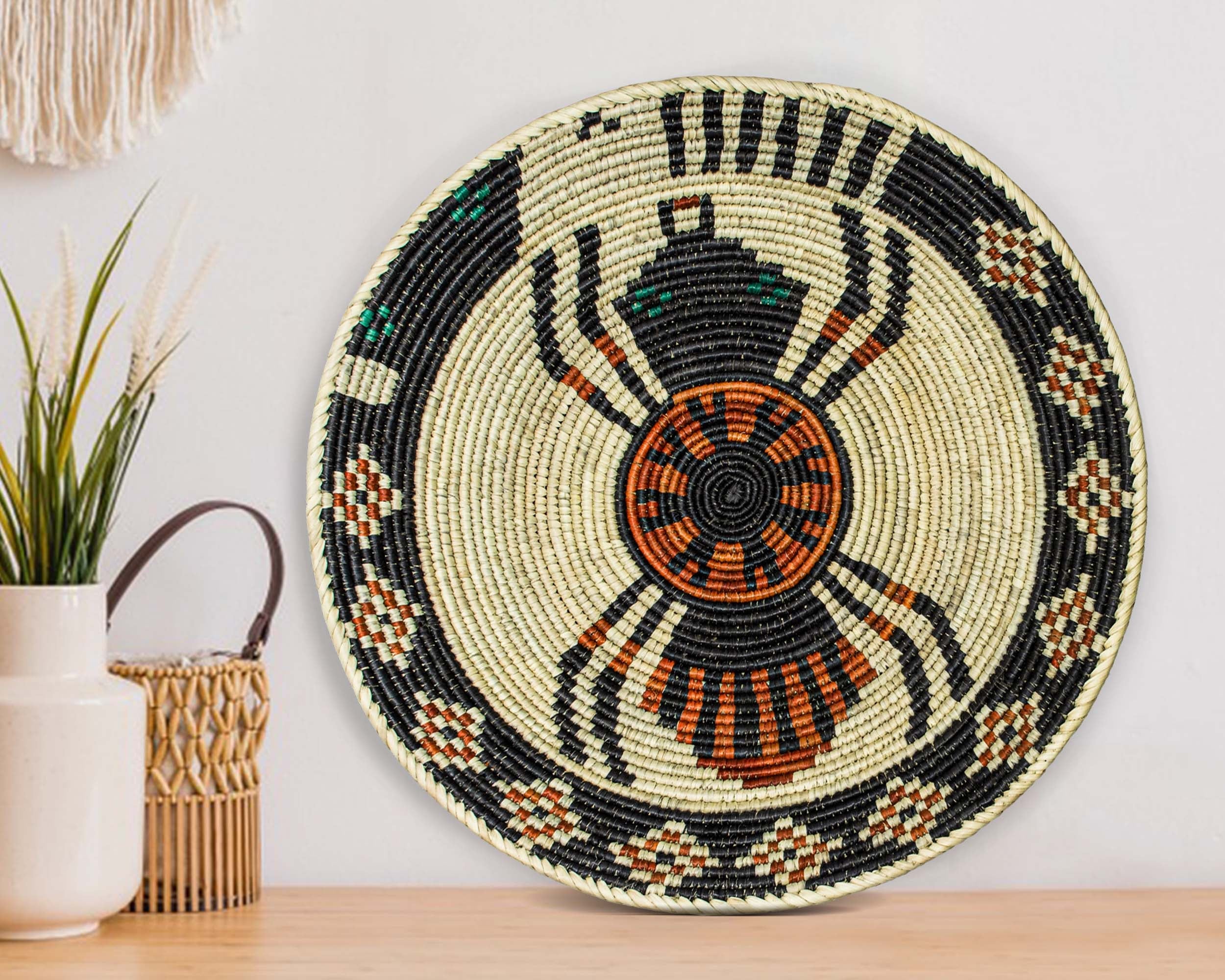 Spooky Spider Basket 14-inch BSK-146-15 A