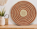 Rust Waves Flat Basket 12-inch