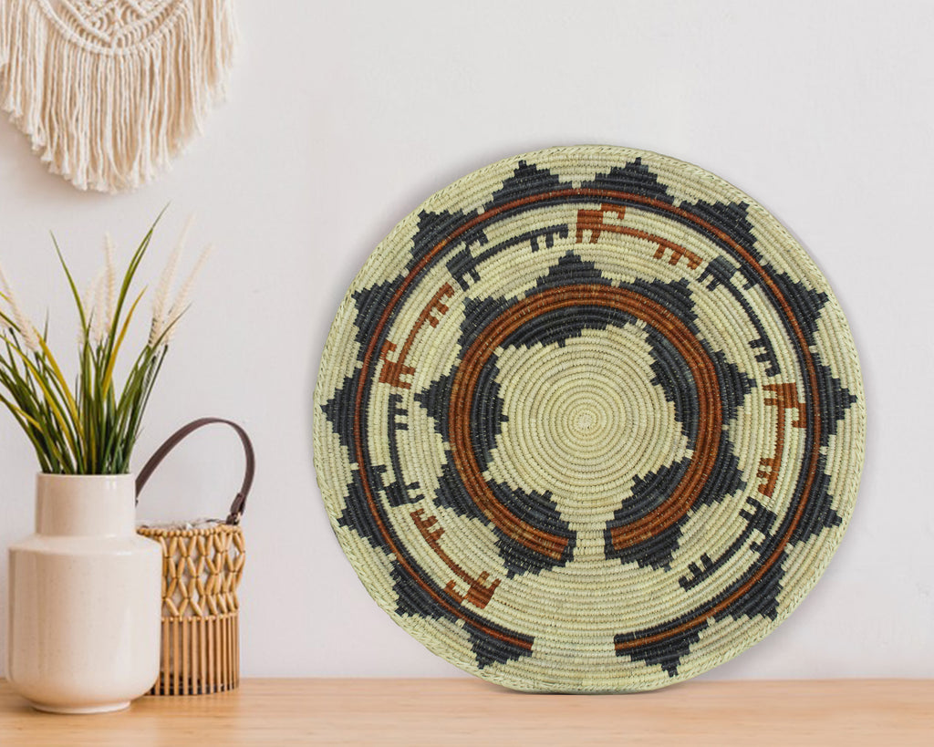 Dancing Horses Bowl Basket 14-inch BSK-037-14