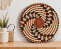 Rust Fan Flat Basket 12-inch