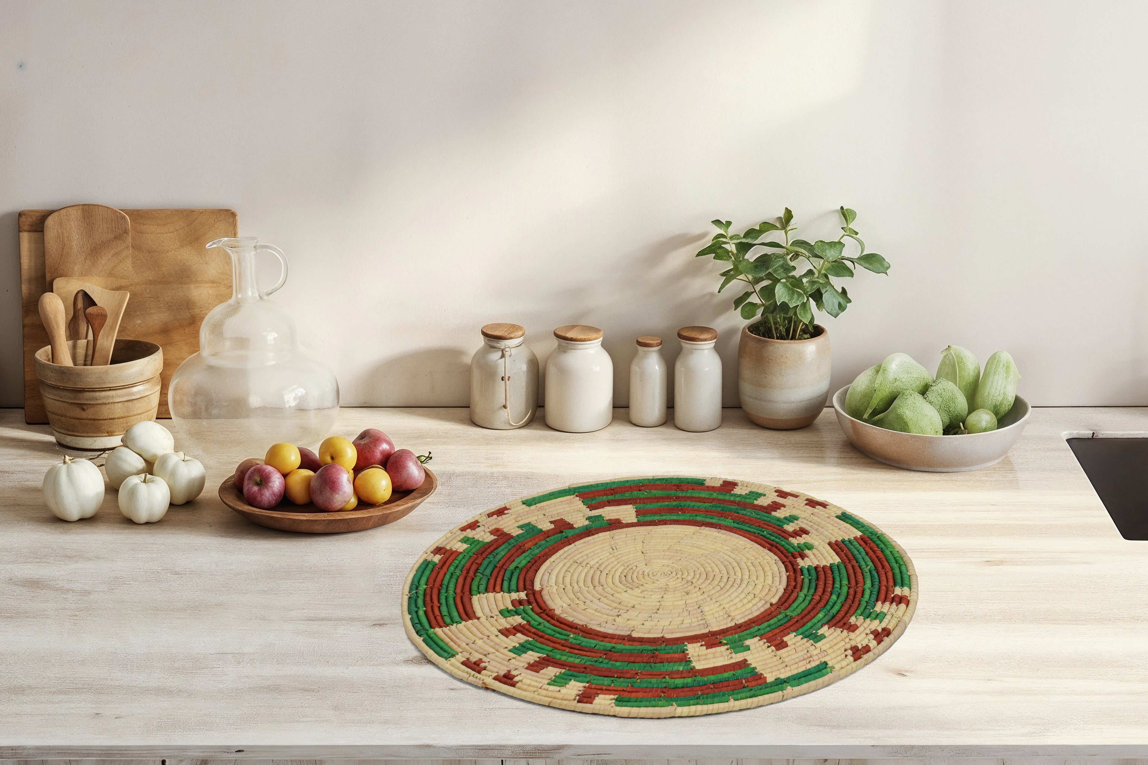 Emerald Fan Placemat
