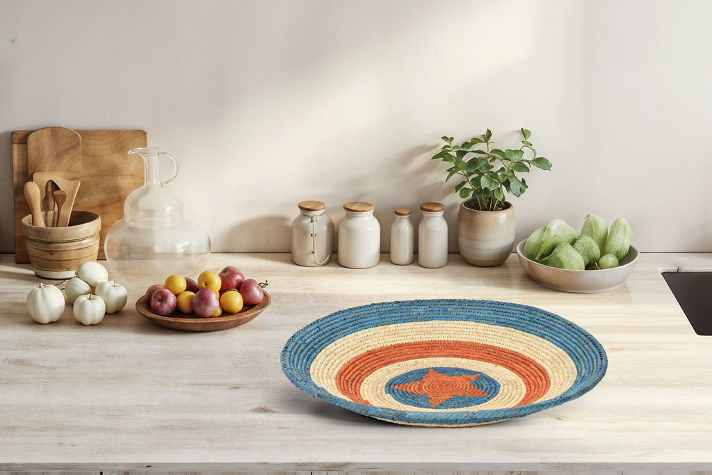 Sea Rust Waves Bowl Basket