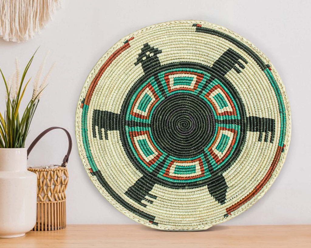 Green Turtle Bowl Basket 14-inch BSK-139-15 A