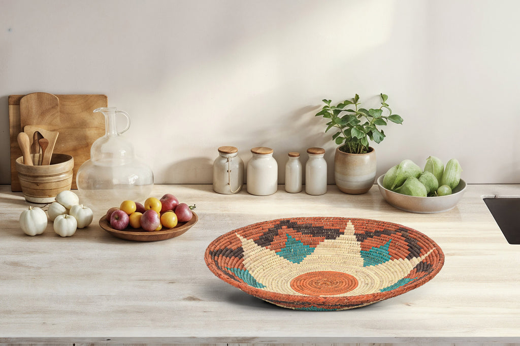 Rustic Lotus Bowl Basket