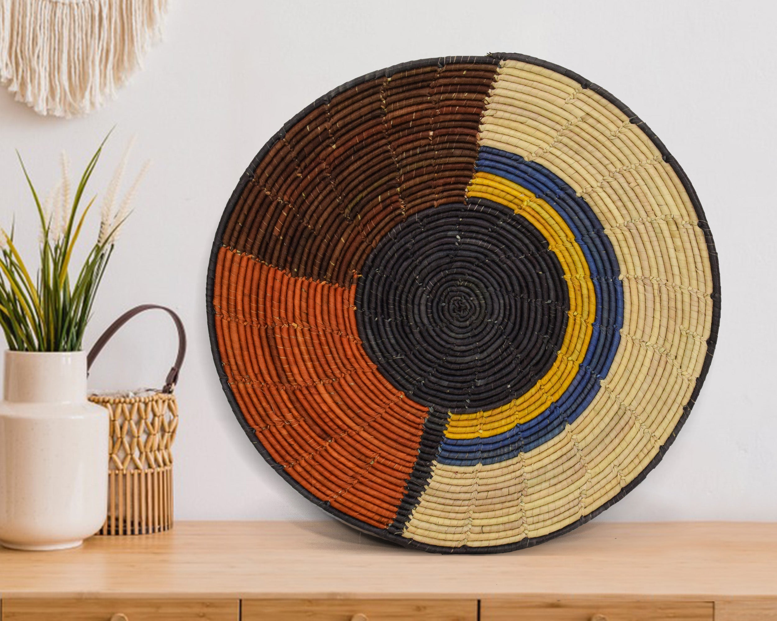 Devils Eye Mat Wall Basket 14-inch MT-262-15