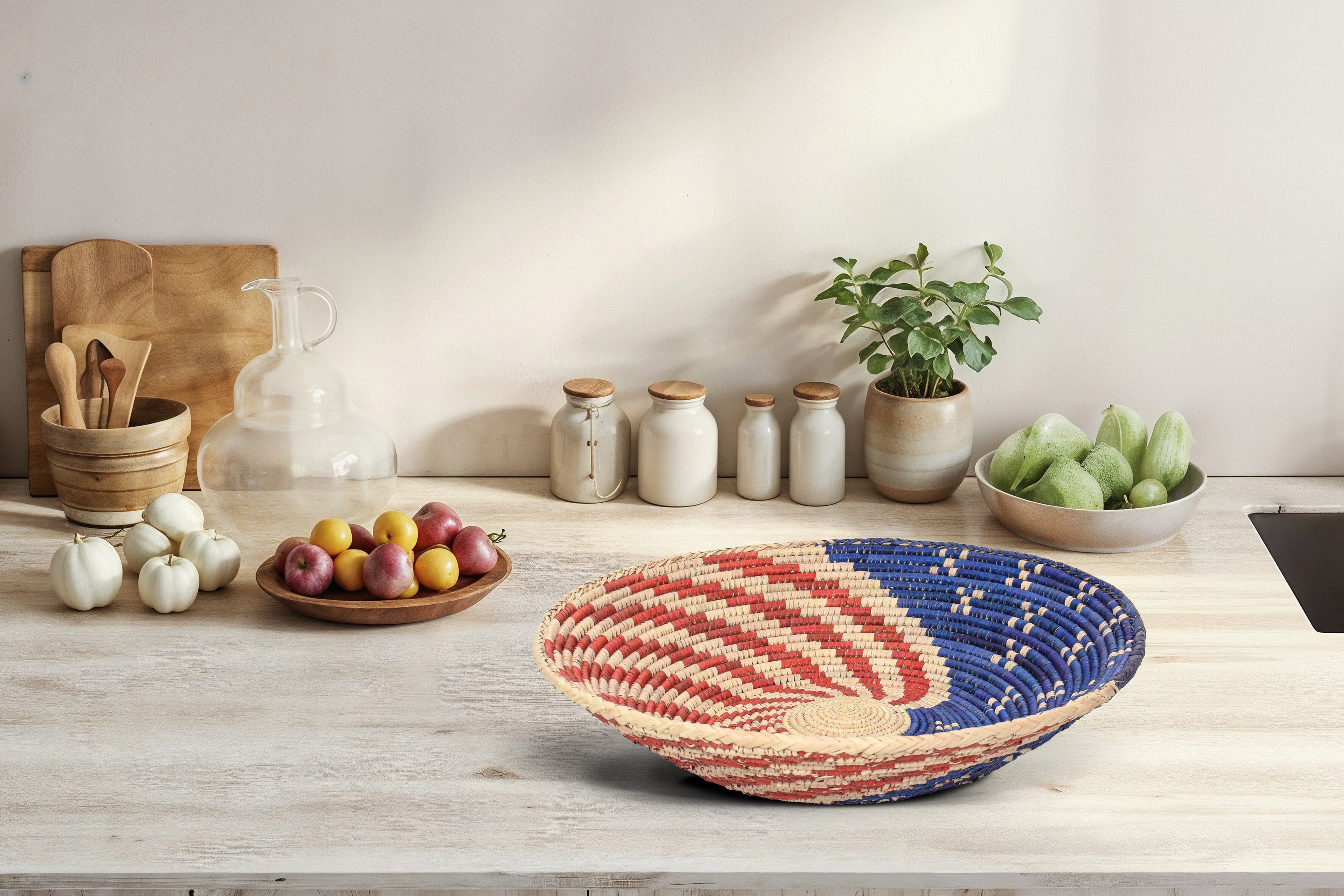 American Flag Bowl Basket