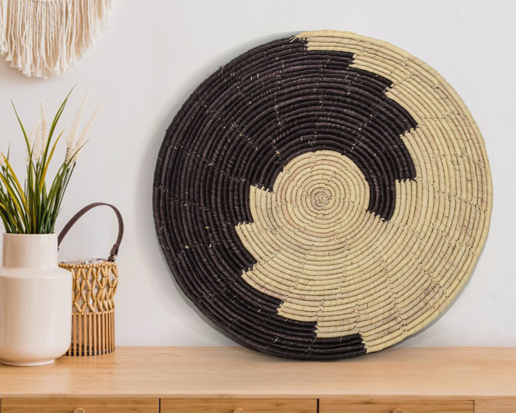 Dark Waves Flat Basket 12-inch