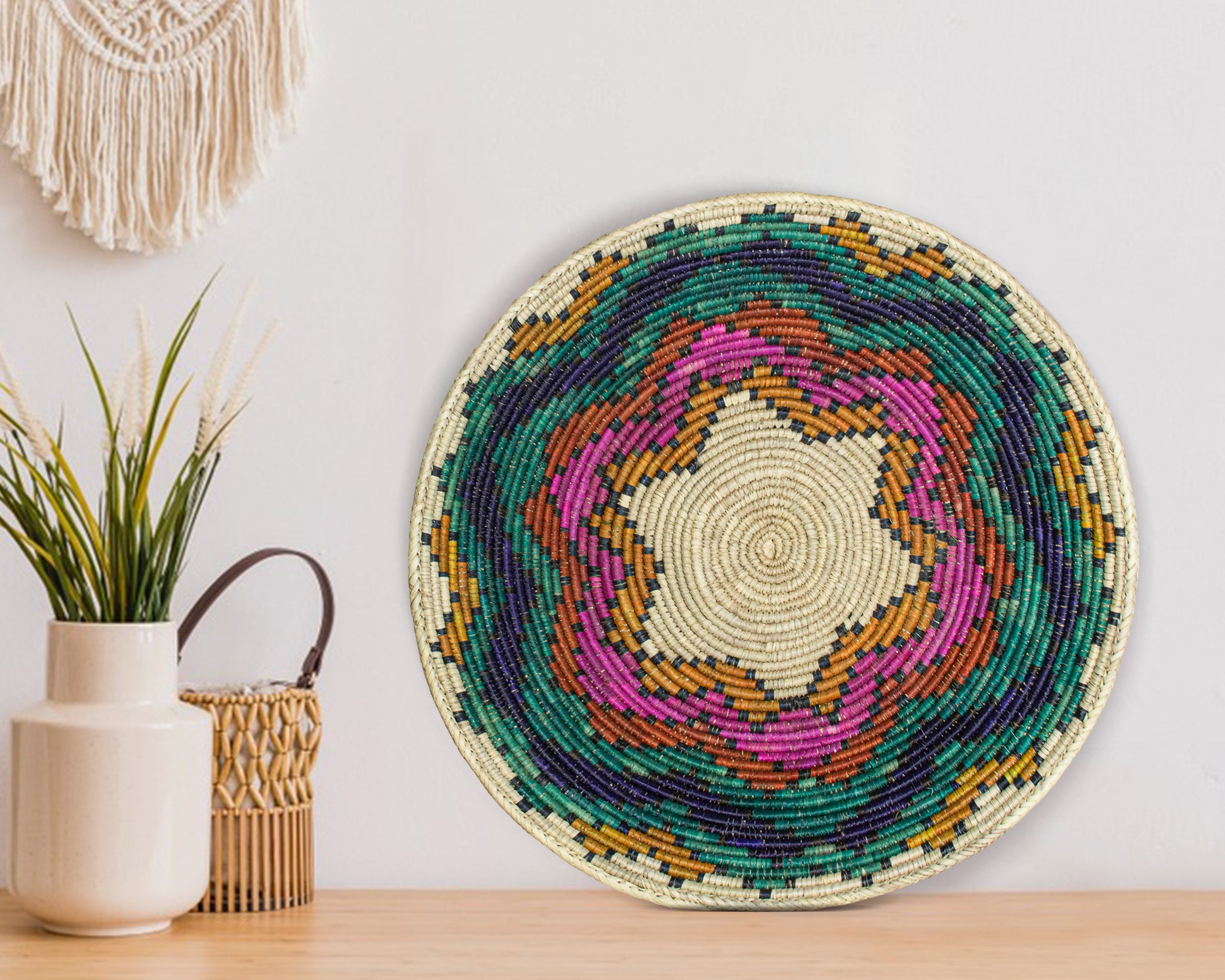 Multi Pyramids Bowl Basket 14-inch BSK-036-14