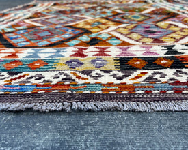 Afghan Maimana Wool Kilim - 7x5 ft