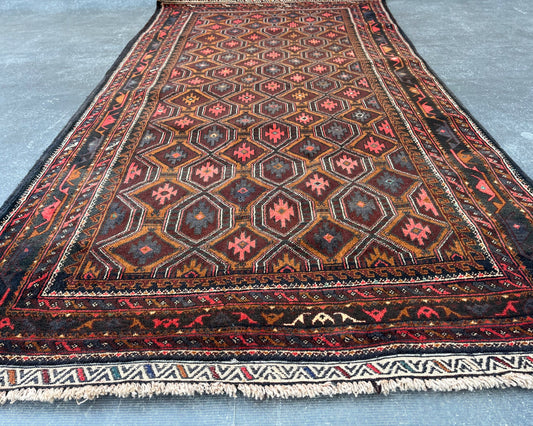 Baluchi Premium Hand-Knotted Wool Carpet Rug NC-110-24