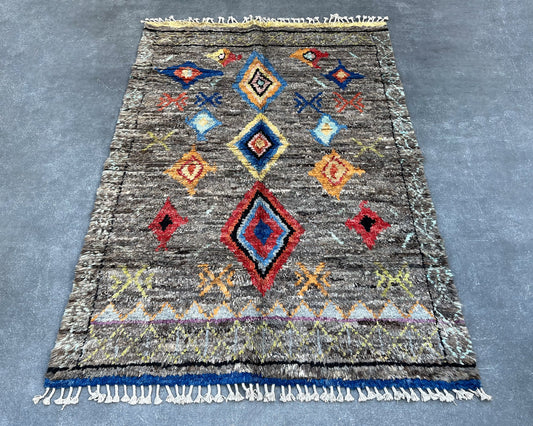 Handmade Moroccan Beni Ourain Rug BR-099-48