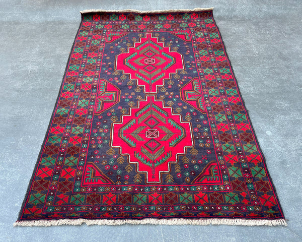 Baluchi Premium Hand-Knotted  Carpet - 6x4 ft.