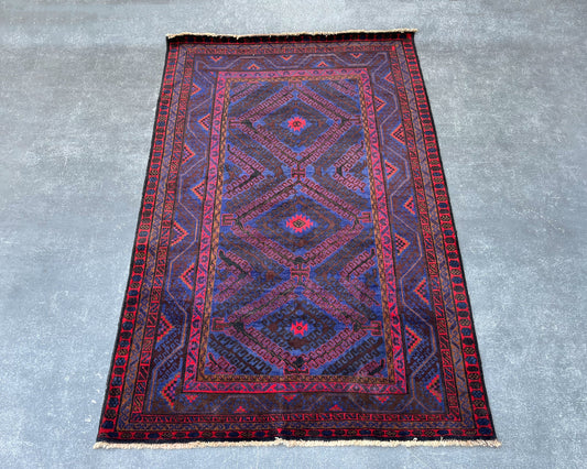 Baluchi Premium Hand-Knotted Wool Carpet Rug NC-109-24