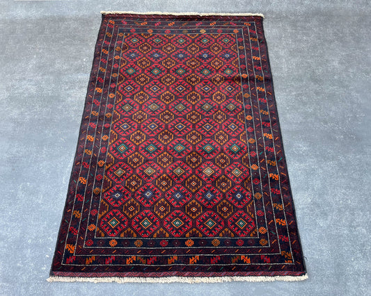 Baluchi Premium Hand-Knotted Wool Carpet Rug NC-106-24