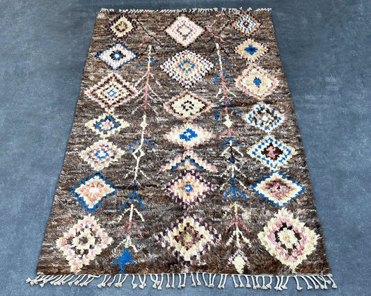 Handmade Moroccan Beni Ourain Rug BR-097-60