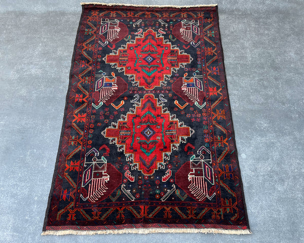 Baluchi Premium Hand-Knotted Carpet - 6x4 ft