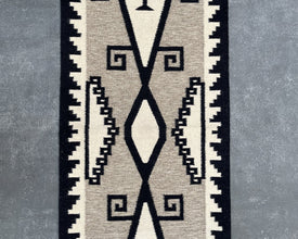 Midnight Mesa Flatweave Runner Rug – 2.5x12 ft