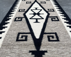 Midnight Mesa Flatweave Runner Rug – 2.5x12 ft