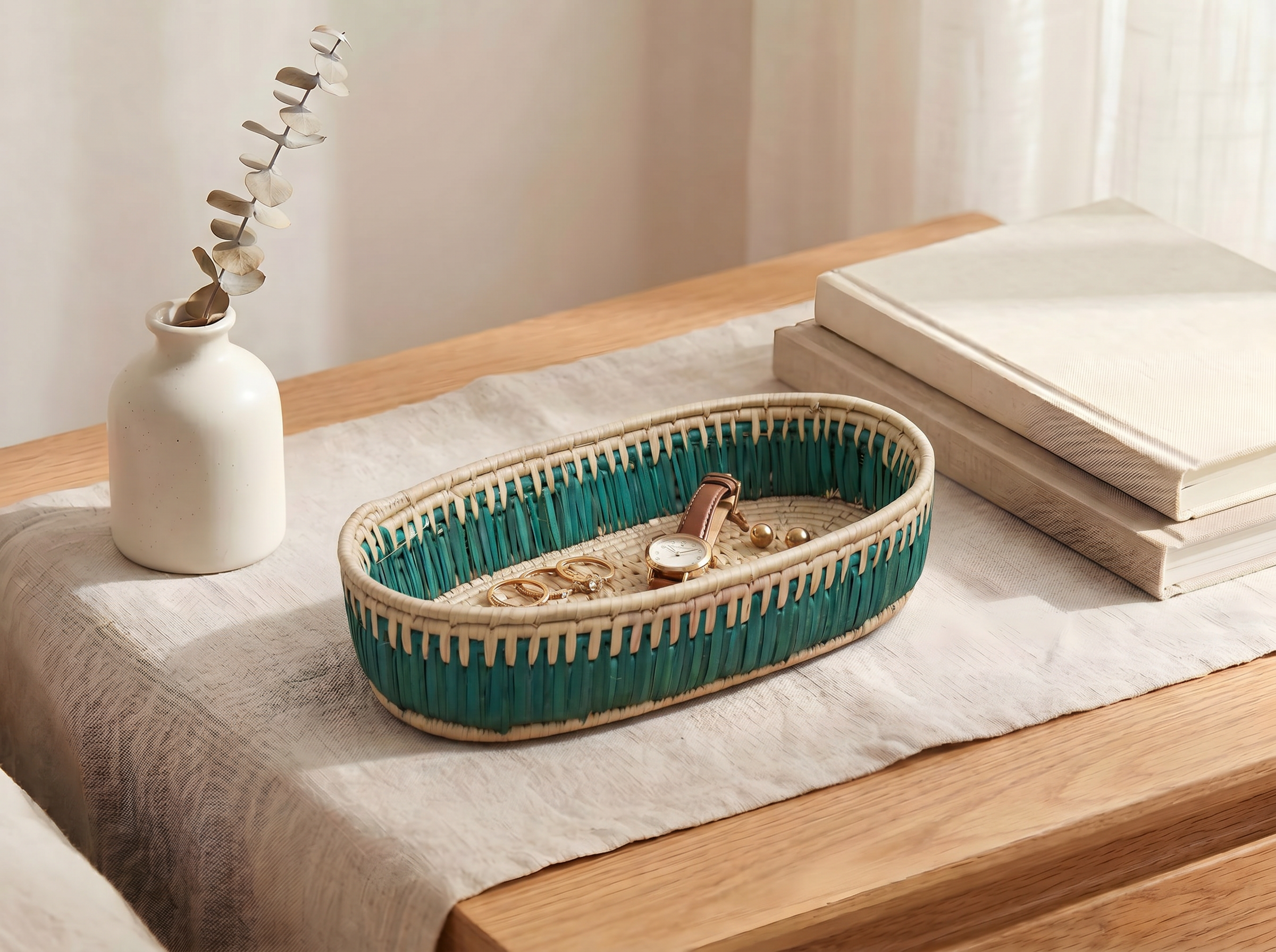 Chamisa & Linen Tortilla Basket