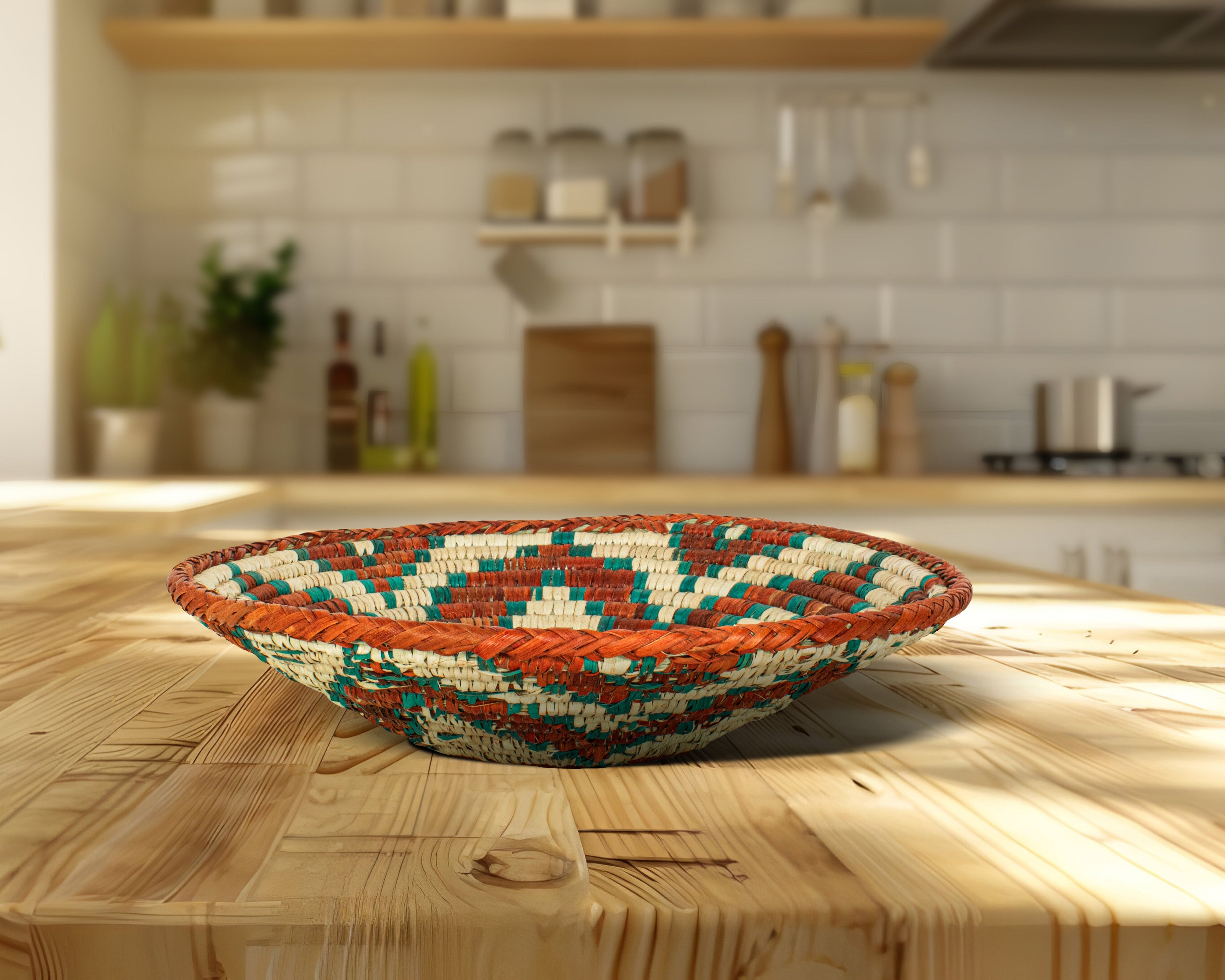 Orange Lotus Bowl Basket 13-Inch BB-1301-13